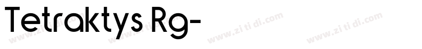 Tetraktys Rg字体转换